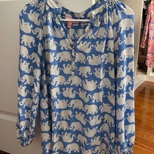 Lilly Pulitzer Elsa top “Tusk in Sun”